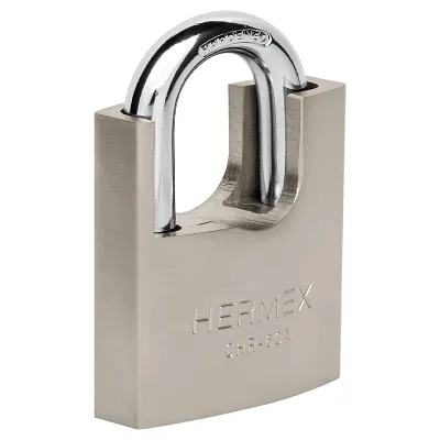 Candado - 60 MM - Cuerpo Acorazado de Hierro, Llave Anti - Ganzúa - Hermex