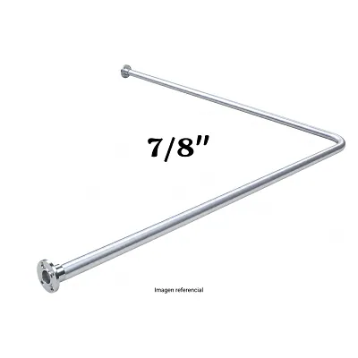 Cortinero Aluminio Doblado + 2 Bridas - L 7/8 Pesado " - ( 1.00 MT X 1.00 MT )
