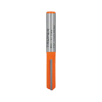 Fresa Recta 2 Filos, 1/4", Mediana, Truper