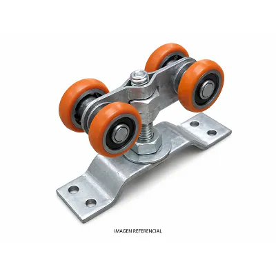 Garrucha Naranja - 4 Ruedas - 1.1/4"