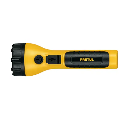 Linterna Plástica de LED, 120 Lm, Recargable, Pretul