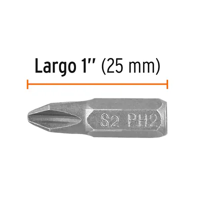 Puntas de Cruz - PH2 - Largo 1", Truper Expert