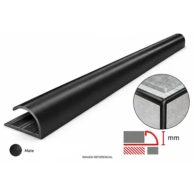 Rodoaluminio Economico - 2.30 MT - C/negro