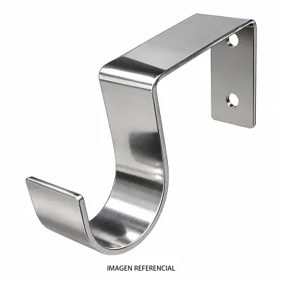 Soporte Cortina Pared Acero