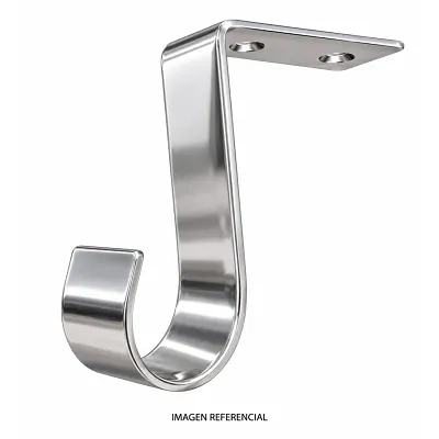 Soporte Cortina Techo J Acero