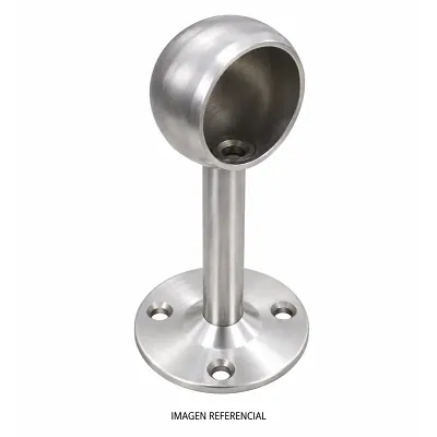 Soporte Lateral P/cortina SATINADO - 25 MM