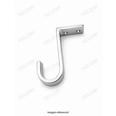 Soporte Techo J - 1" - Aluminio Pulido