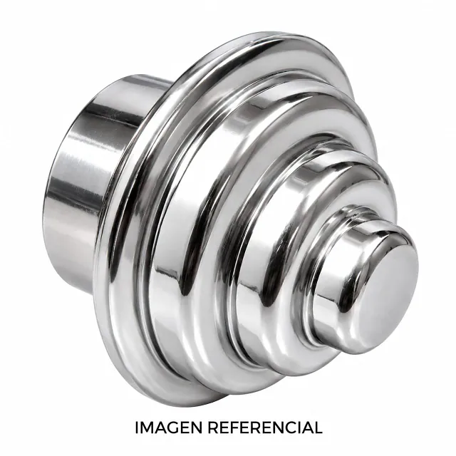 Adorno Plateado - 32 MM - PVC