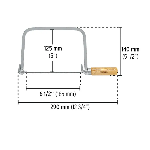 Arco Calador para Sierra de 6", Pretul