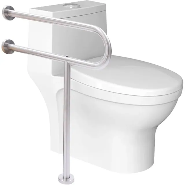 Barra Seguridad. C/ Sop P/ Baño, DIAM.32MM, MED.49*20*60*24CM, Acer Niq.