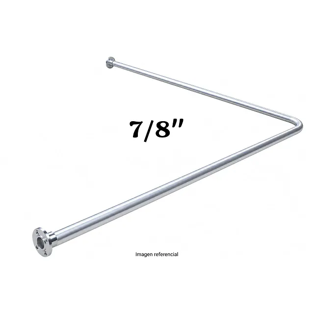 Cortinero Aluminio Doblado + 2 Bridas - L 7/8 Pesado " - ( 1.00 MT X 1.00 MT )
