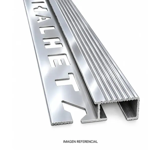 Perfil Cantonera Aluminio Pulido de 2 CM X 3.00 MT
