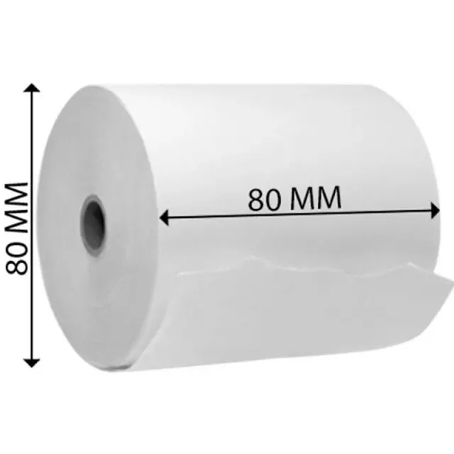 Rollo Papel Termico - Contometro - 80 MM X 80 MM