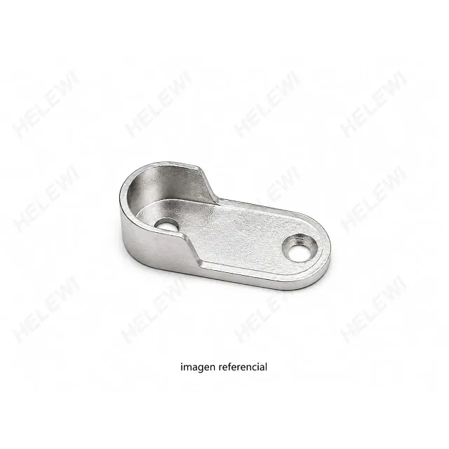Soporte de Tubo Ovalado Niquelado 16 MM Yd - 016F