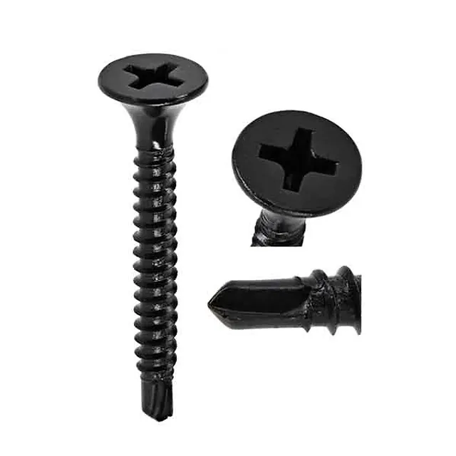 Tornillo Wafer Negro - Punta Broca