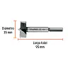 Broca Forstner 35 MM para Madera, Truper 2