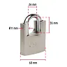 Candado - 60 MM - Cuerpo Acorazado de Hierro, Llave Anti - Ganzúa - Hermex 2