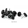 Ciento - Patin PVC 3/4 - Negro - (100 UND) 2