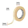 Cinta Masking Tape de - 3/4" X 50 M, Truper 2