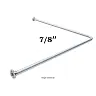 Cortinero Aluminio Doblado + 2 Bridas - L 7/8 Pesado " - ( 1.00 MT X 1.00 MT ) 1