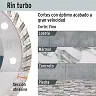 Disco Diamantado de 4 .1/2" X 2.2 MM Rin Turbo, Truper 2