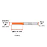 Fresa Recta 2 Filos, 1/4", Larga, Truper 2