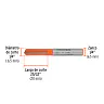 Fresa Recta 2 Filos, 1/4", Mediana, Truper 3