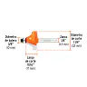 Fresa Redondeadora de Moldura, 1 - 1/4" con Rodaje 3