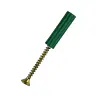 Tarugo Verde 1/4 + Tornillo 8X1 Inoxidable - 12 UND 2