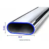 Tubo Ovalado Cromado - 30*15*0.6*3000MM - (DG02) 2